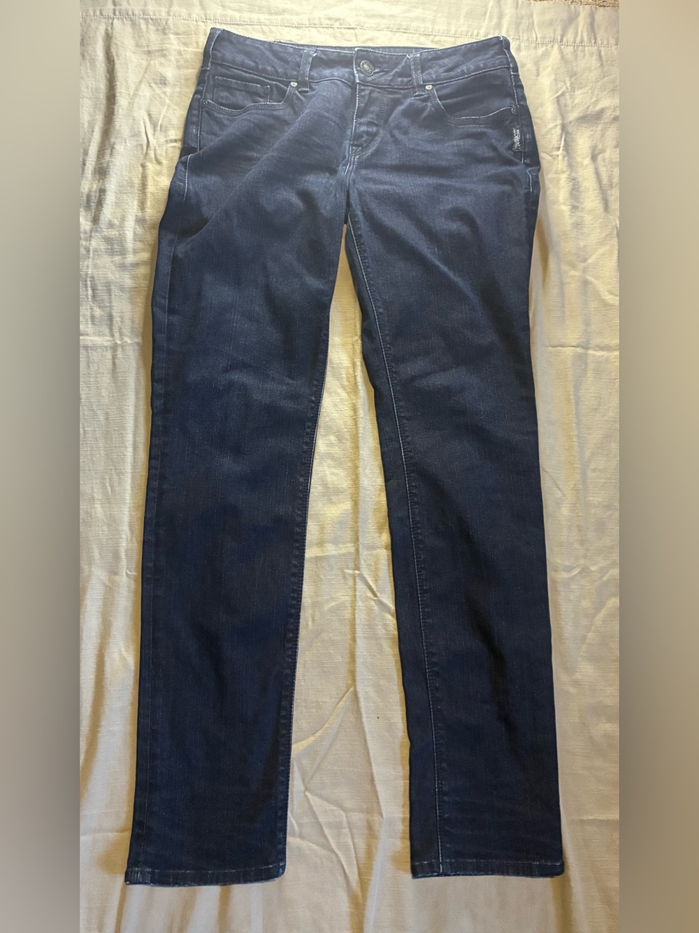 Silver Jeans Company Women Suki Mid Pencil Skinny Jeans 29x31 Dark Blue Denim